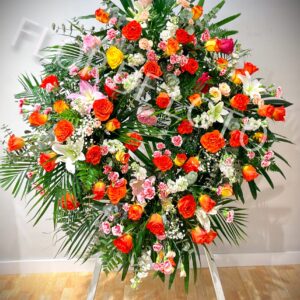 Corona Fúnebre Cuatro Cabezales